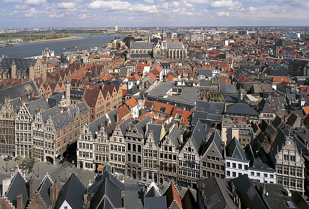 ANVERS, de la Grand-Place à l'église Saint-Paul