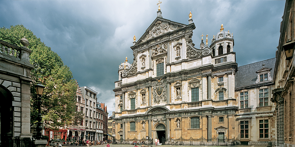 ANTWERP, Hendrik Conscience square, church of St Charles Borromeo