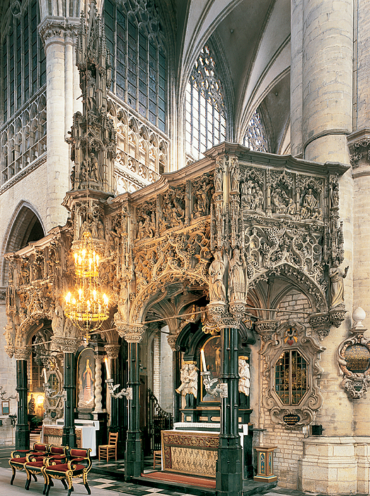 LIERRE, jubé de l'église Saint-Gommaire