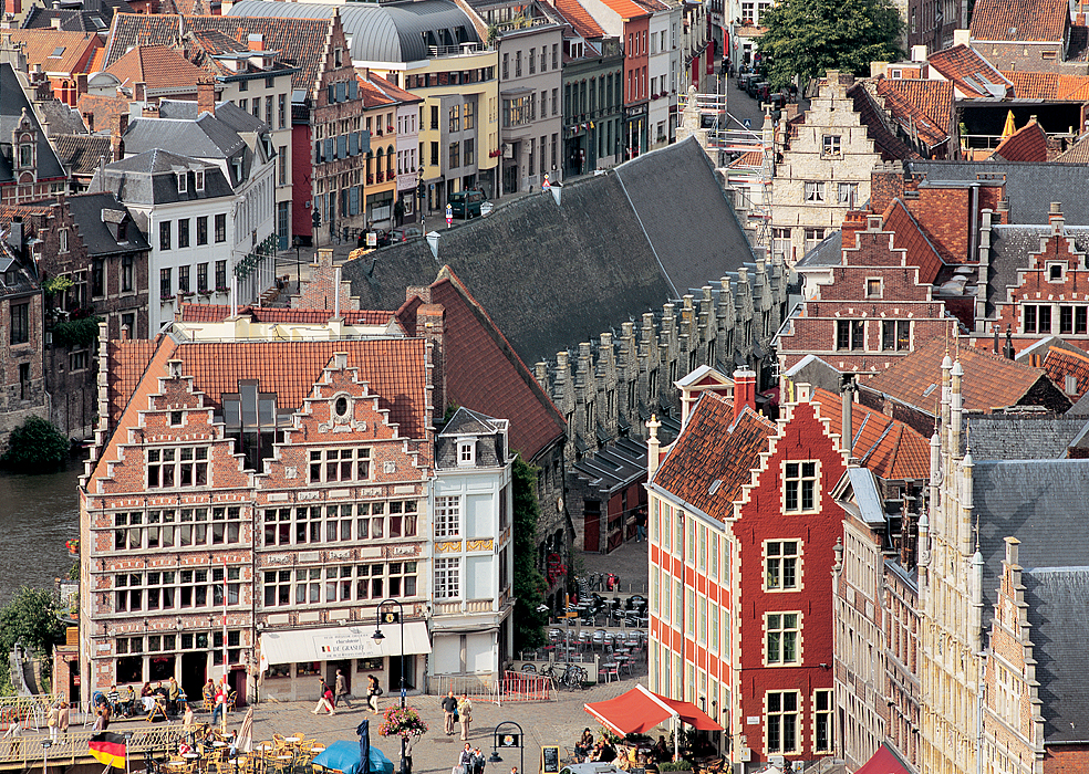 GHENT, meat market, Greengrocer's Market square