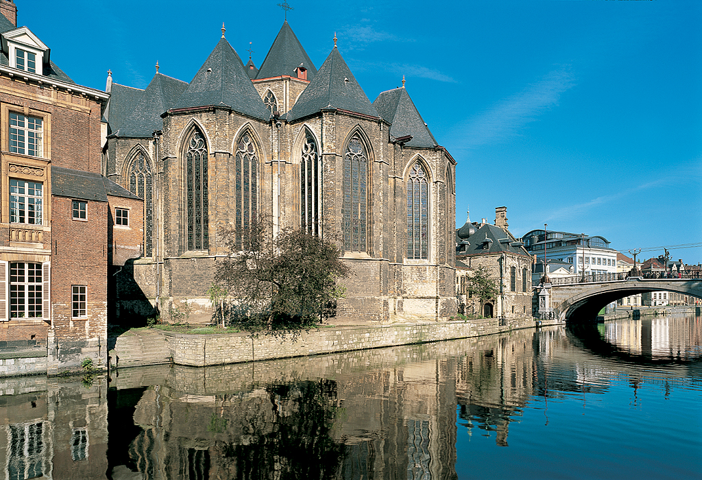 GHENT, St-Michael's church on the Leie