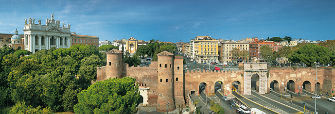 ROME,  Le mur d'Aurélien