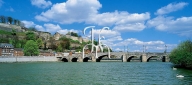 Namur, la Meuse au pont de Jambes