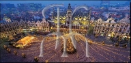 BRUXELLES, la Grand-Place avec le sapin de Noël