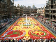 Bloementapijt op de Grote Markt van BRUSSEL