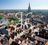 BRUGGE vanop het belfort