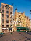 BRUGES, maisons médiévales du Markt (la grand-place)