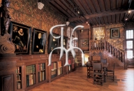 ANVERS, la bilbliothèque dans le musée Mayer van den Bergh