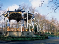 Bruges, kiosk Queen Astrid Parc