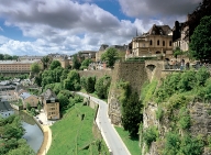 Luxembourg ville, promenade sur la corniche