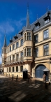 Luxembourg ville, entrée du palais, rue du Marché-aux-Herbes