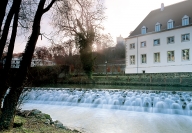 Luxemburg stad, burgerlijk gasthuis, oud klooster gebouwd aan de ran...