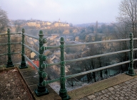 Luxembourg city, promenades developped along the old forts