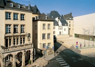 Luxembourg city, Place du Marché-aux-Poissons and the National Museu...