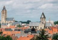 OUDENAARDE, Sint-Walburgakerk, Onze-Lieve-Vrouwekerk, stadhuis