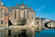 GHENT, St-Michael&#039;s church on the Leie