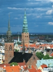 Copenhagen, the church tower of Vor Frelsers