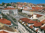 LISBONNE, Place Dom Pedro IV 